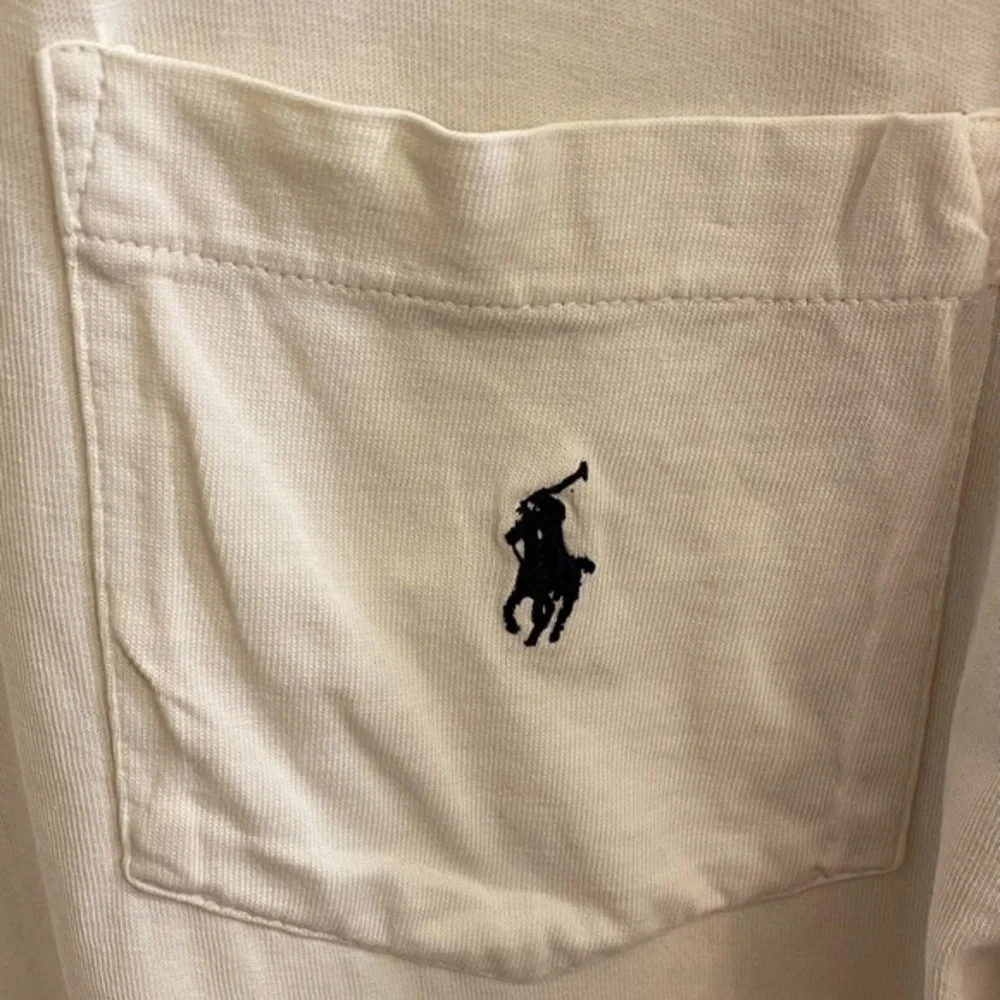 Polo‎ by Ralph Lauren Boy’s Large Crew Neck Cotton White Pocket T-Shirt